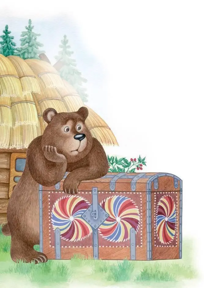 Медведь целый месяц мастерил сундук деревянный расписной Мише хотелось - фото 1