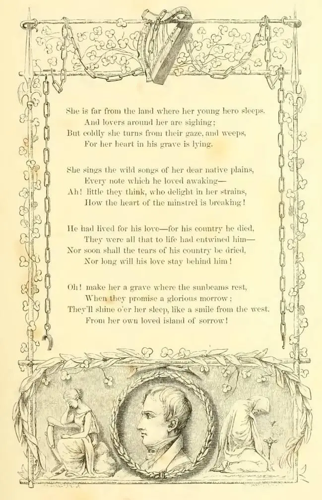 She is far from the land where her young hero sleeps And lovers around her are - фото 39