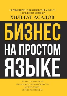 Хилгат Асадов Бизнес на простом языке. Первые шаги для открытия малого и среднего бизнеса обложка книги