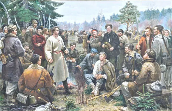 Кастусь Каліноўскі сярод паўстанцаў 1863 г Карціна Пётры Сергіевіча Унук - фото 59