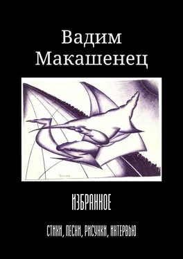 Вадим Макашенец Избранное. Стихи, песни, рисунки, интервью обложка книги