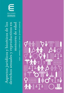 Alberto Prada Galvis Aspectos jurídicos y bioéticos de los derechos sexuales y reproductivos en menores de edad обложка книги