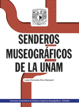 Luisa Fernanda Rico Mansard Senderos museográficos de la UNAM обложка книги