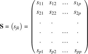 where s jkare the covariances for variables j by k The population covariance - фото 158