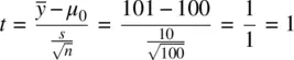 On degrees of freedom equal to n 1 100 1 99 for a twotailed test we - фото 242