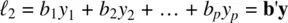 we can obtain the sample covariance between such linear combinations as - фото 206