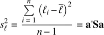 for ℓ i a y i 1 2 n and where Sis the sample covariance matrix - фото 204
