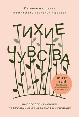 Евгения Андреева Тихие чувства. Как позволить своим переживаниям вырваться на свободу обложка книги