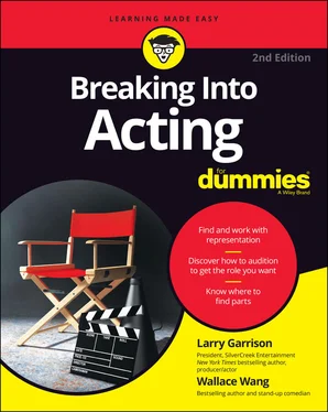 Larry Garrison Breaking into Acting For Dummies обложка книги