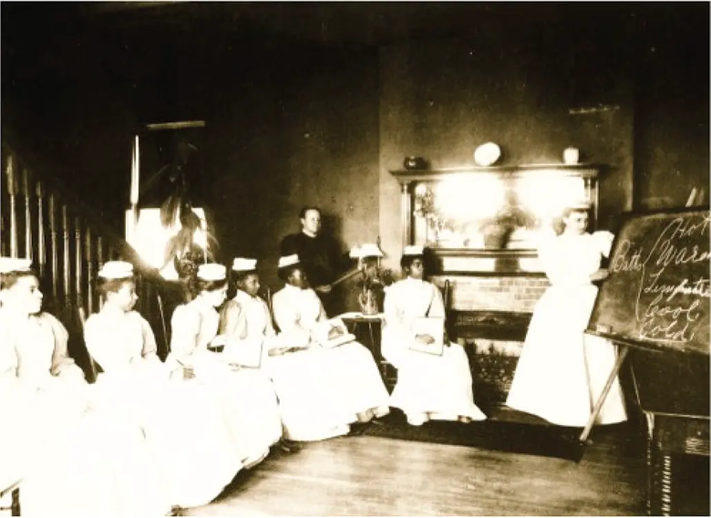 FIGURE 32 Student nurses listening to a lecture after work This photograph is - фото 18