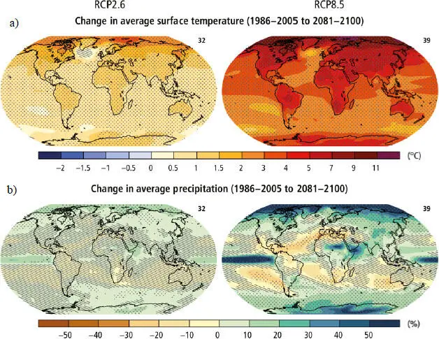 Figure 19 a Change in mean surface temperature b Change in mean - фото 10