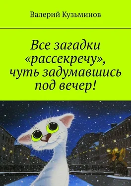 Валерий Кузьминов Все загадки «рассекречу», чуть задумавшись под вечер!
