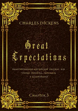 Charles Dickens Great Expectations. Chapter 3. Адаптированный английский рассказ для чтения, перевода, пересказа и аудирования обложка книги