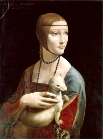 Дама с горностаем Около 14881490 годов Масло доска 547x403 см Музей - фото 40