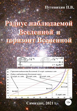 Петр Путенихин Радиус наблюдаемой Вселенной и горизонт Вселенной обложка книги