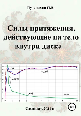 Петр Путенихин Силы притяжения, действующие на тело внутри диска обложка книги