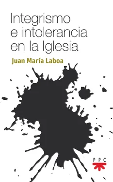 Juan María Laboa Integrismo e intolerancia en la Iglesia обложка книги
