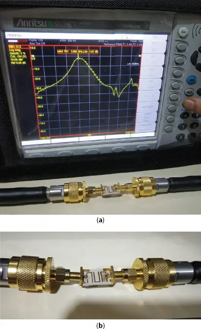 Figure 47 Testingmeasurement of fabricated hairpin bandpass filter with - фото 102