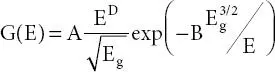 As shown in Equation 23A B and D are material dependent parameters of Kanes - фото 36