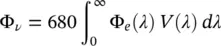 where the factor 680 is to convert from radiant flux units watts to luminous - фото 85
