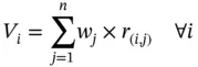 in which V i the overall preference of the i th alternative Equation 29is - фото 10