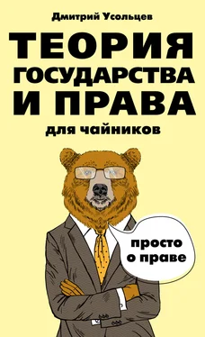 Дмитрий Усольцев Теория государства и права для чайников обложка книги