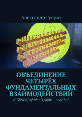Александр Гущин Объединение четырёх фундаментальных взаимодействий обложка книги