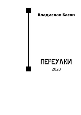Владислав Басов Переулки. 2020 обложка книги