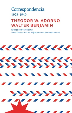 Walter Benjamin Correspondencia 1928-1940 обложка книги