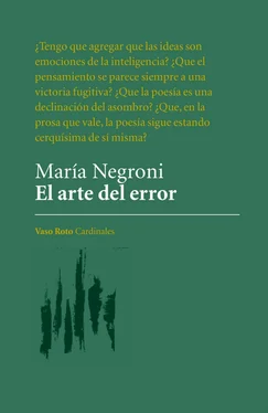 María Negroni El arte del error обложка книги