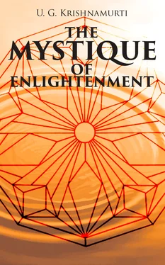 U. Krishnamurti The Mystique of Enlightenment обложка книги