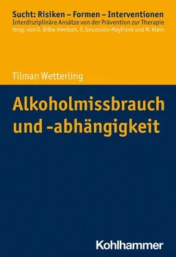 Tilman Wetterling Alkoholmissbrauch und -abhängigkeit обложка книги