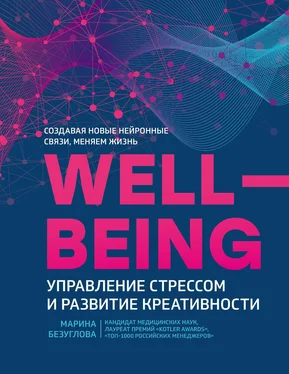 Марина Безуглова Wellbeing: управление стрессом и развитие креативности обложка книги