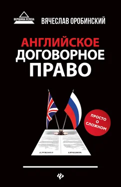 Вячеслав Оробинский Английское договорное право. Просто о сложном