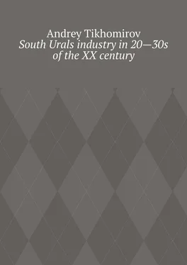 Andrey Tikhomirov South Urals industry in 20—30s of the XX century. Scientific research обложка книги