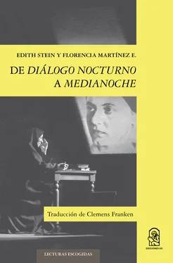 Edith Stein De diálogo nocturno a medianoche обложка книги