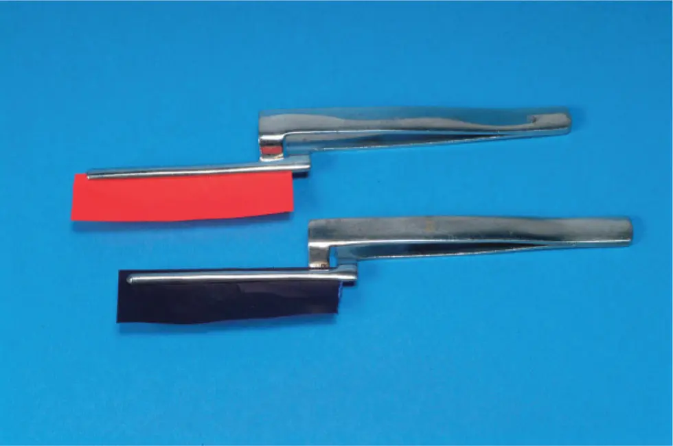 Figure 315Paperholding forceps blue for static occlusion red for dynamic - фото 62
