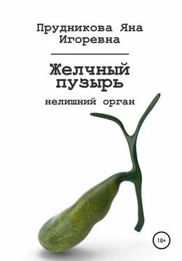 Яна Прудникова Желчный пузырь: нелишний орган обложка книги