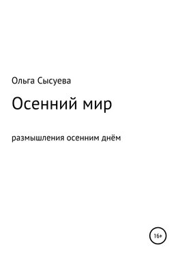 Ольга Сысуева Осенний мир. Размышления осенним днём обложка книги