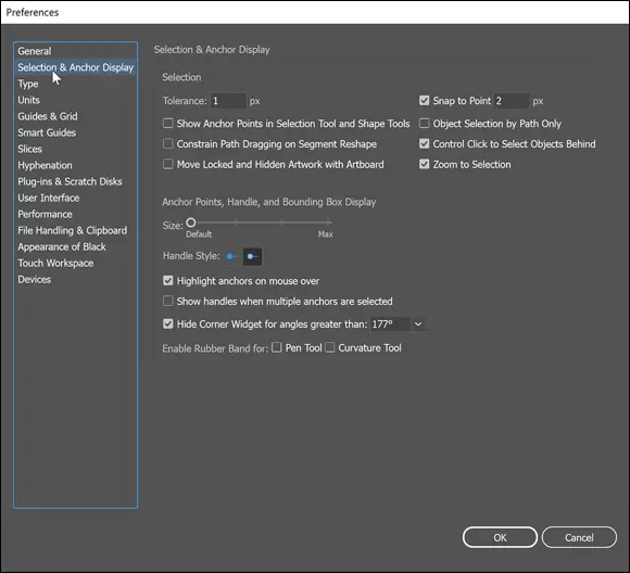 FIGURE 47Adobe Illustrator preferences Click an item on the left to navigate - фото 49