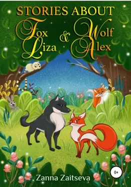 Zanna Zaitseva Stories about fox Liza and wolf Alex обложка книги