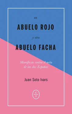 Juan Soto Ivars Un abuelo rojo y otro abuelo facha обложка книги