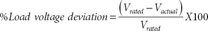 Figure 223illustrates the graph of percentage load voltage deviation from the - фото 65