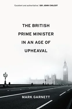 Mark Garnett The British Prime Minister in an Age of Upheaval обложка книги