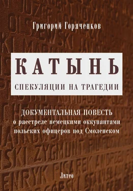 Григорий Горяченков Катынь: спекуляции на трагедии обложка книги