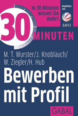 Werner Ziegler 30 Minuten Bewerben mit Profil обложка книги