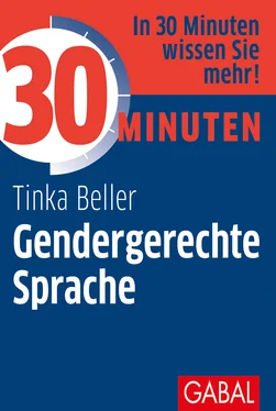 Tinka Beller 30 Minuten Gendergerechte Sprache обложка книги