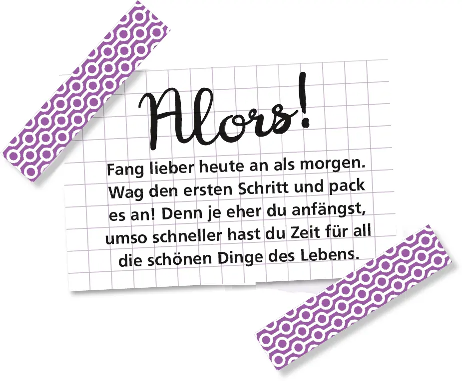 Auf die Plätze fertig los Kleine Ziele setzen Immer wieder kommt es - фото 9
