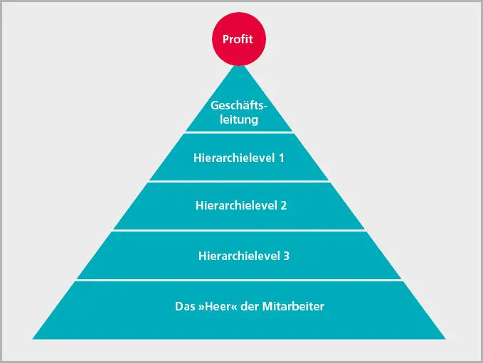 Abb 3 Das Pyramidenmodell einer klassischen Unternehmensorganisation - фото 33