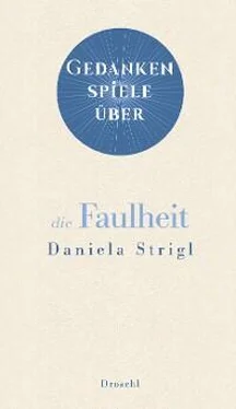 Daniela Strigl Gedankenspiele über die Faulheit обложка книги